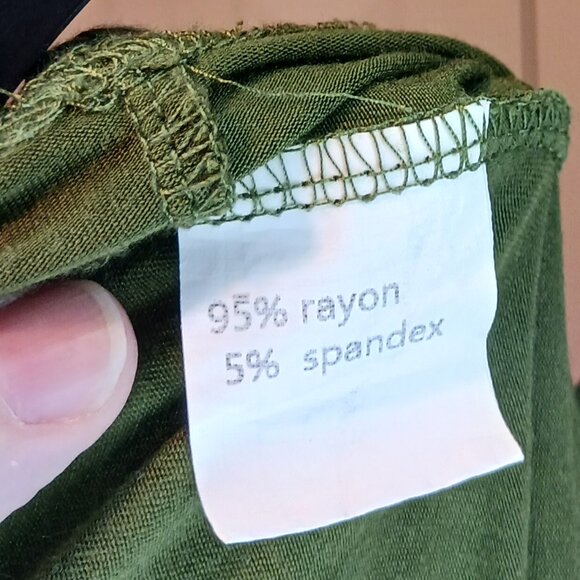 #16 3/$18 - Green Short Sleeve Top Size XL - Picture 5 of 6